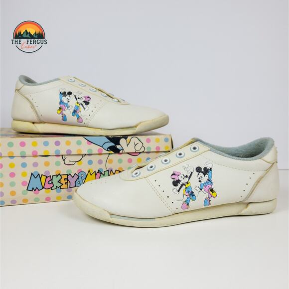 Nostalgic Fun Disney & Friends Footwear Shoes Vintage 1980s Women Size 9 - Picture 1 of 16